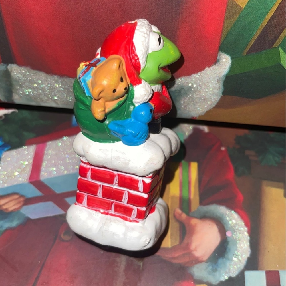 1990’s Vintage Jim Henson Kermit the Frog Christmas Ornament - Picture 4 of 6